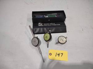 lot 147 image: (4) Dial Indicators & Refractometer...