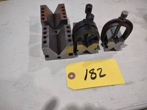 lot 182 image: (4) Assorted V-Blocks...