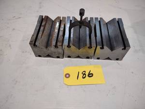 lot 186 image: (3) V-Blocks...