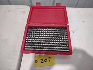 lot 207 image: MHC Plug Gage Set, .0615-.2505...