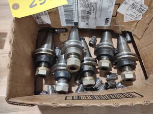 lot 257 image: (6) Cat 40 Toolholders...