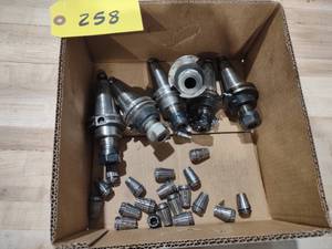 lot 258 image: (6) Cat 40 Toolholders...