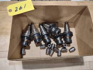 lot 261 image: (6) Cat 40 Toolholders...