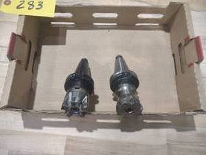 lot 283 image: (2) Cat 40 Face Mill Toolholders...