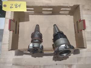 lot 284 image: (2) Cat 40 Face Mill Toolholders...