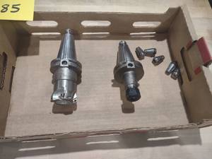 lot 285 image: (2) Cat 40 Toolholders...