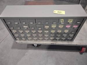 lot 431 image: 10 Drawer Cabinet with Assorted Cut...