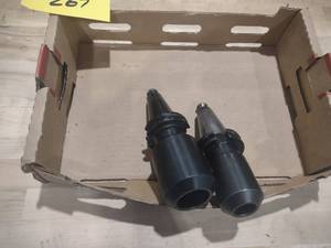 lot 267 image: (2) Cat 40 3 Toolholders...