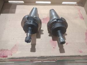 lot 271 image: (2) Cat 40 Toolholders...