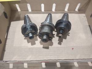 lot 272 image: (3) Cat 40 Face mill Toolholders...