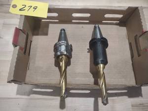 lot 279 image: (2) Cat 40 Toolholders...
