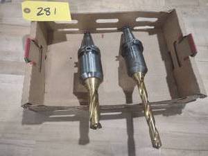 lot 281 image: (2) Cat 40 Toolholders...