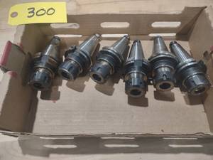 lot 300 image: (6) Cat 40 Toolholders...