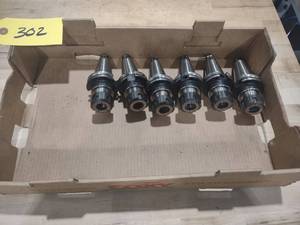 lot 302 image: (6) Cat 40 Toolholders...