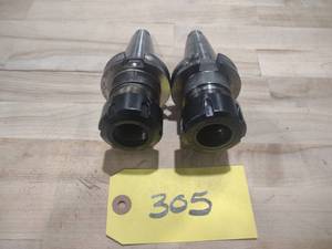 lot 305 image: (2) Cat 40 Toolholders...