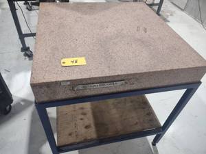 lot 48 image: Granite Surface Plate with Stand, 3...