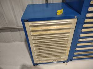lot 12 image: Stanley Vidmar Parts Cabinet, 12 Dr...