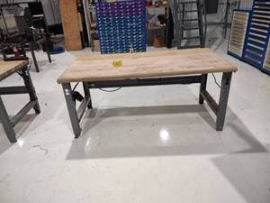 lot 27 image: Workbench, Maple Butcherblock Top, ...