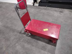 lot 34 image: Uline Scissor Lift Cart, Model H-17...