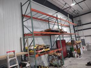 lot 75 image: (3) Sections Pallet Racking includi...
