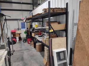 lot 78 image: Bulk Shelving including (4) 8x30 ...