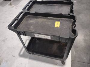 lot 547 image: (2) Poly Shop Carts, 30x18...
