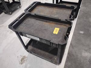 lot 548 image: (2) Poly Shop Carts, 30x18...