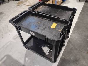 lot 549 image: (2) Poly Shop Carts, 30x18...