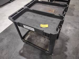 lot 552 image: (2) Poly Shop Carts, 30x18...
