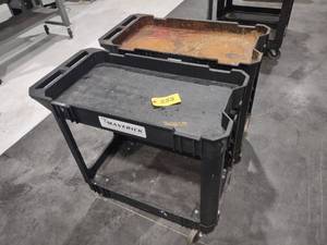 lot 553 image: (2) Poly Shop Carts, 30x18...