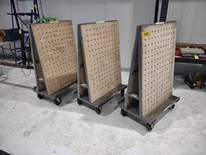 lot 555 image: (3) A-Frame Carts, 36x24x56...