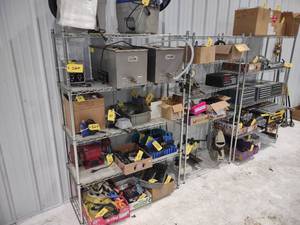 lot 564 image: (3) NSF Wire Racks, (2) 48x18x77 & ...