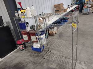 lot 568 image: (2) NSF Wire Racks, 36x18x55, With ...