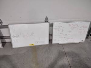 lot 606 image: (2) White Boards...