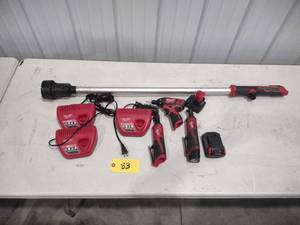 lot 83 image: Milwaukee Cordless Tools, (1) Batte...