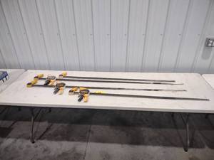 lot 85 image: (4) Dewalt Bar Clamps...
