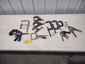 lot 89 image: (13) Assorted Clamps...