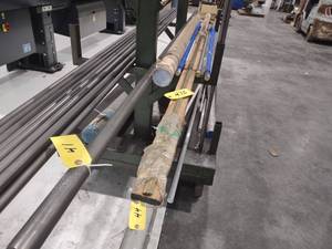 lot 47B image: (3) 14x14x12 Brass Square Bar...