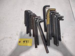 lot 491 image: Allen Wrenches...