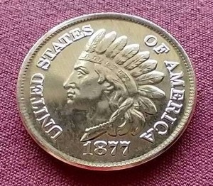 lot 1 image: Indian Penny Style 1 oz Copper Round