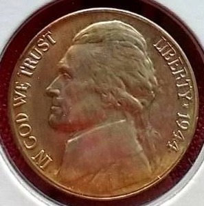 lot 7 image: Nice 1944-D Silver War Nickel