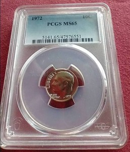 lot 13 image: 1972 Dime - PCGS MS65