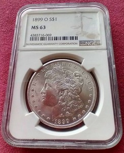 lot 18 image: 1899-O Morgan Dollar - NGC MS63
