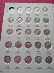*Complete* Roosevelt Silver Dime Collection - (48) Silver Dimes!