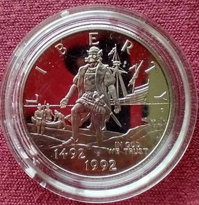 lot 97 image: 1992 Columbus Commemorative Half  Dollar