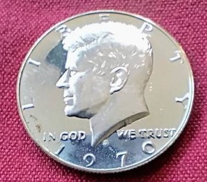 lot 11 image: 1970 Proof 40% Kennedy Half Dollar