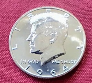lot 16 image: 1964 Proof Kennedy Half Dollar