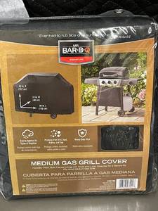 lot 29 image: Mr. Bar-B-Q Medium Gas Grill Cover, Heavy-Duty Vinyl, 59x19x42 in