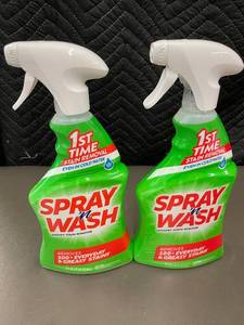 lot 52 image: Lot of 2 Spray n Wash Laundry Stain Remover 22oz Bottles