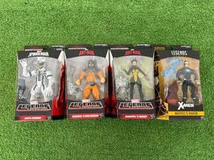 lot 19 image: Marvel Legends Anti-Venom, Bulldozer, Wasp & Havok